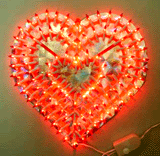  manufacturer In China cheap christmas heart plastic frame light bulb lamp  corporation