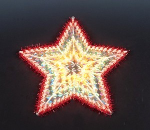 圣诞之星塑料架灯球泡灯 廉价的圣诞之星塑料架灯泡灯管 塑料架灯