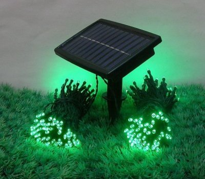 太阳能200 led灯串圣诞花园户外 LED廉价圣诞太阳能LED灯球泡灯 太阳能LED灯串