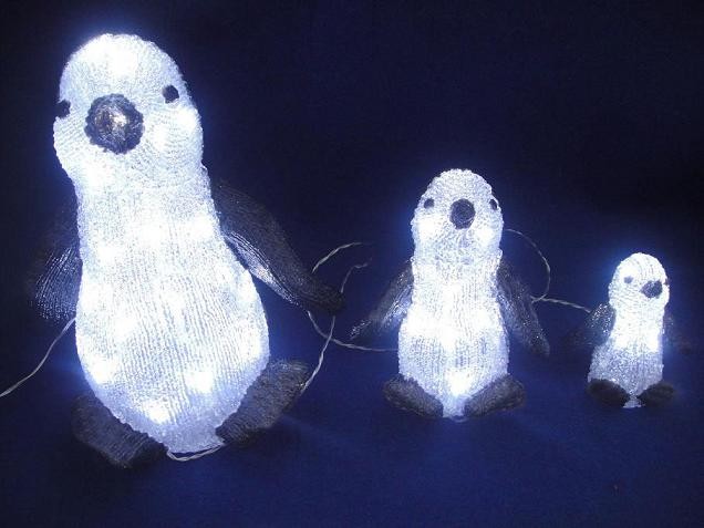 FY-001-A08圣诞企鹅系列亚克力灯球泡灯 FY-001-A08廉价圣诞企鹅系列亚克力灯球泡灯