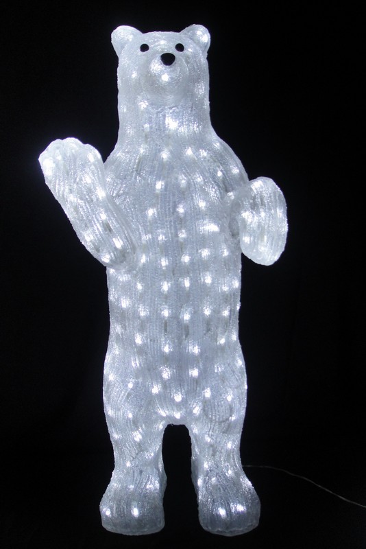 FY-001-C15圣诞常设丙烯酸熊带LED灯球泡灯 FY-001-C15低价圣诞常设丙烯酸熊带LED灯球泡灯