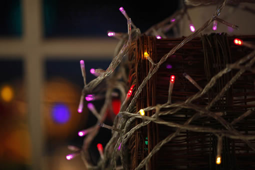 FY-60100 LED便宜的圣诞装饰灯球泡灯串链