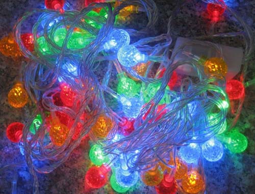 FY-60114 LED便宜的圣诞装饰灯球泡灯串链